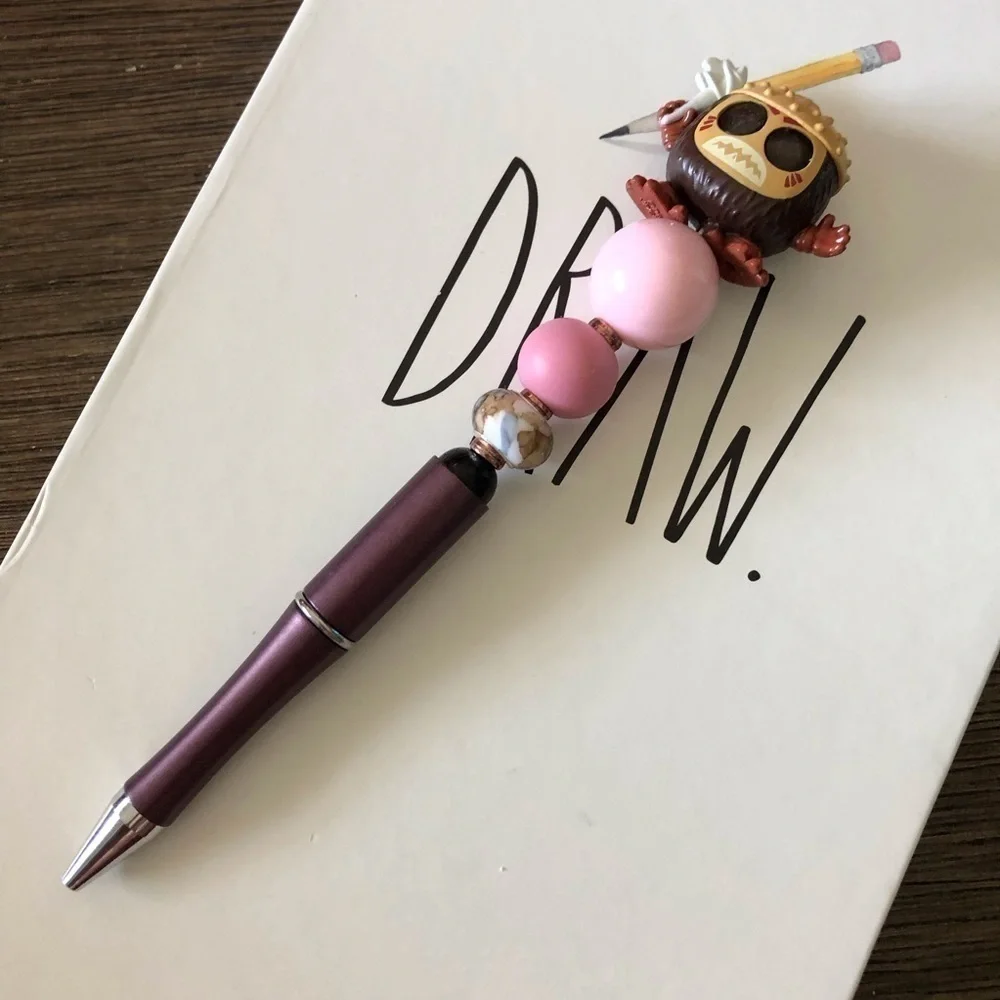 Disney Doorables: Moana: Kakamora #3 handmade beaded pen